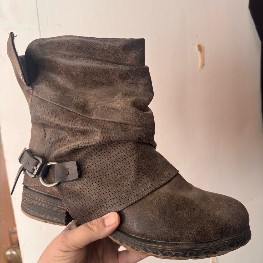 Brown Leather Ankle Boots